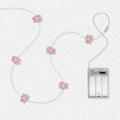 Sleepy Kitten fairy string lights with warm LEDs for indoor bedroom decor, battery operated, 10 ft, 30 LED