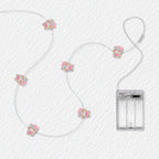 Sleepy Kitten fairy string lights with warm LEDs for indoor bedroom decor, battery operated, 10 ft, 30 LED
