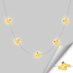Bow Tie Puppy fairy string lights with warm LEDs for indoor bedroom decor, battery operated, 10 ft, 30 LED