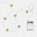 Cute Reindeer fairy string lights with warm LEDs for indoor seasonal decor, battery operated, 10 ft, 30 LED