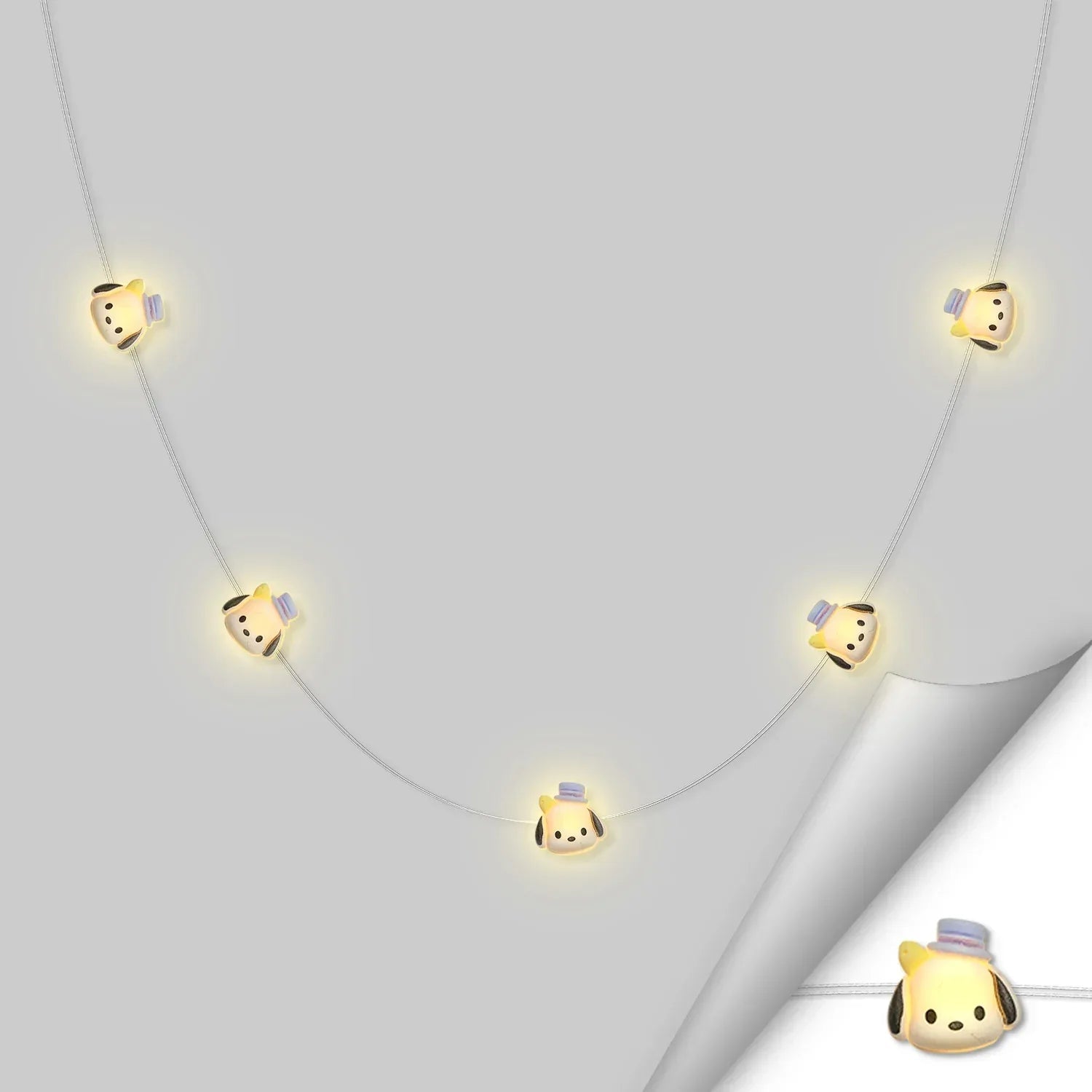 Blue Hat Dog fairy string lights with warm LEDs for indoor bedroom decor, battery operated, 10 ft, 30 LED