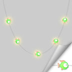 Green Fish fairy string lights with warm LEDs for indoor bedroom decor, battery operated, 10 ft, 30 LED