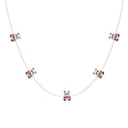 Panda Holding Apple fairy string lights with warm LEDs for indoor bedroom decor, battery operated, 10 ft, 30 LED