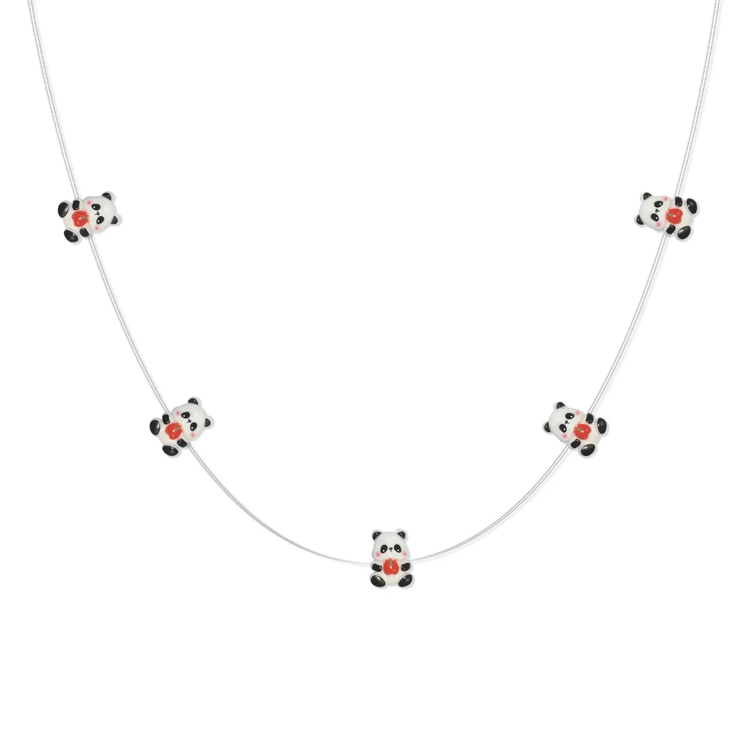 Panda Holding Apple fairy string lights with warm LEDs for indoor bedroom decor, battery operated, 10 ft, 30 LED