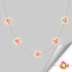 Red Fish fairy string lights with warm LEDs for indoor bedroom decor, battery operated, 10 ft, 30 LED
