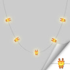 Reindeer fairy string lights with warm LEDs for indoor seasonal decor, battery operated, 10 ft, 30 LED