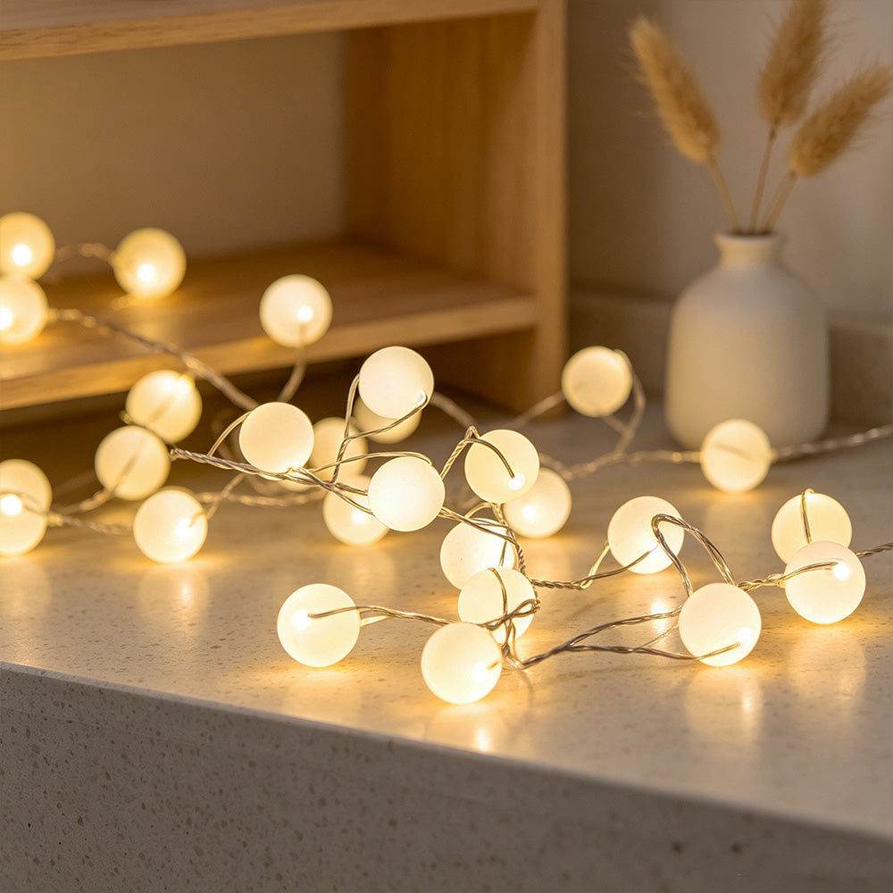 White Ball Fairy Lights