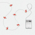 Scarf Bear fairy string lights with warm LEDs for indoor bedroom decor, battery operated, 10 ft, 30 LED