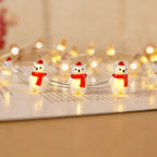 Scarf Bear fairy string lights with warm LEDs for indoor bedroom decor, battery operated, 10 ft, 30 LED