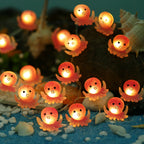 Octopus fairy string lights with warm LEDs for indoor bedroom decor, battery operated, 10 ft, 30 LED