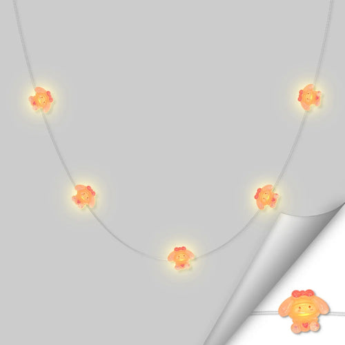 Bow Tie Heart Rabbit fairy string lights with warm LEDs for indoor bedroom decor, battery operated, 10 ft, 30 LED